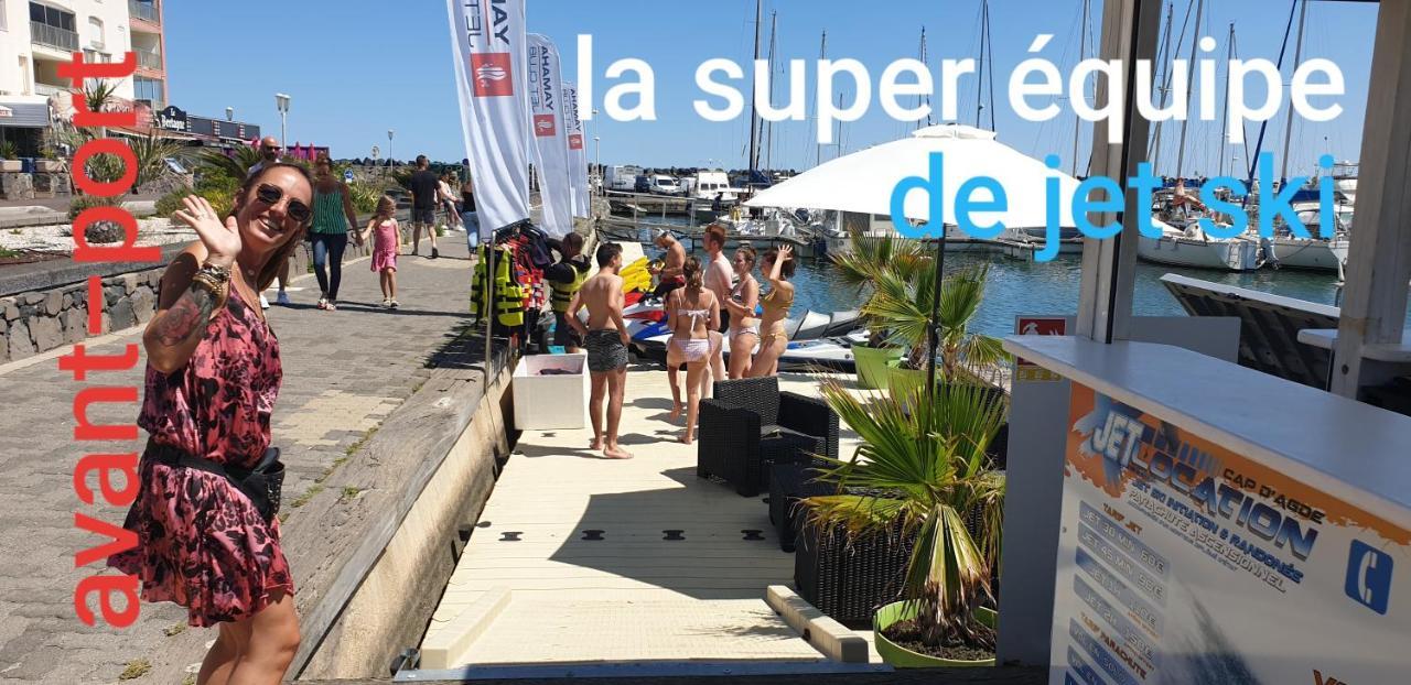 Residence De Standing La Pecherie Spacieux T3 Comme Un Cocon Familial Vue Mer Et Sur L'Avant Port Sur Le Bout Du Bout De Cap D'Agde Seule Cap En Occitanie Ngoại thất bức ảnh